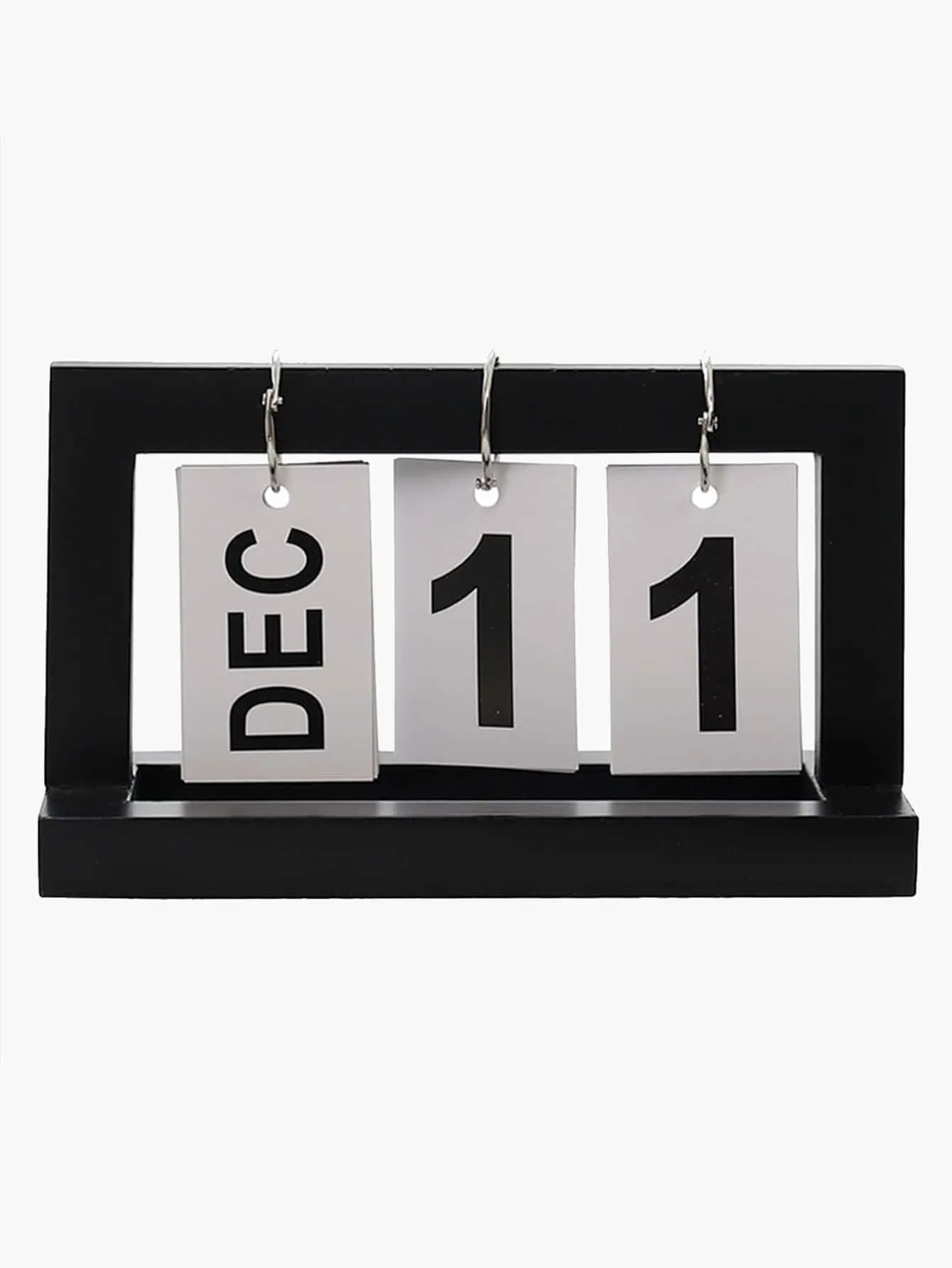 1pc Creative Wooden Calendar Decorative Object