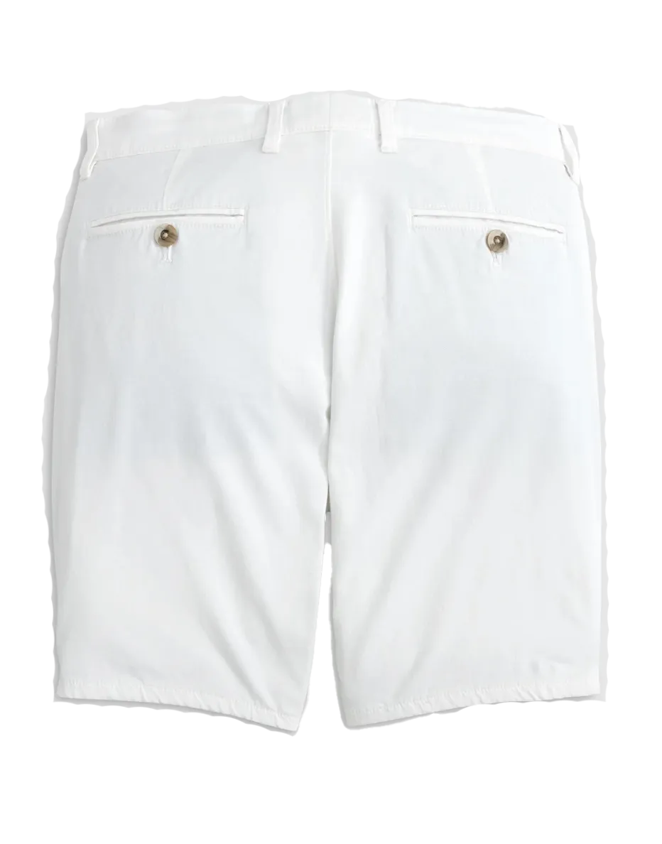 8" Nassau Cotton Blend Shorts White