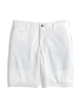 8" Nassau Cotton Blend Shorts White