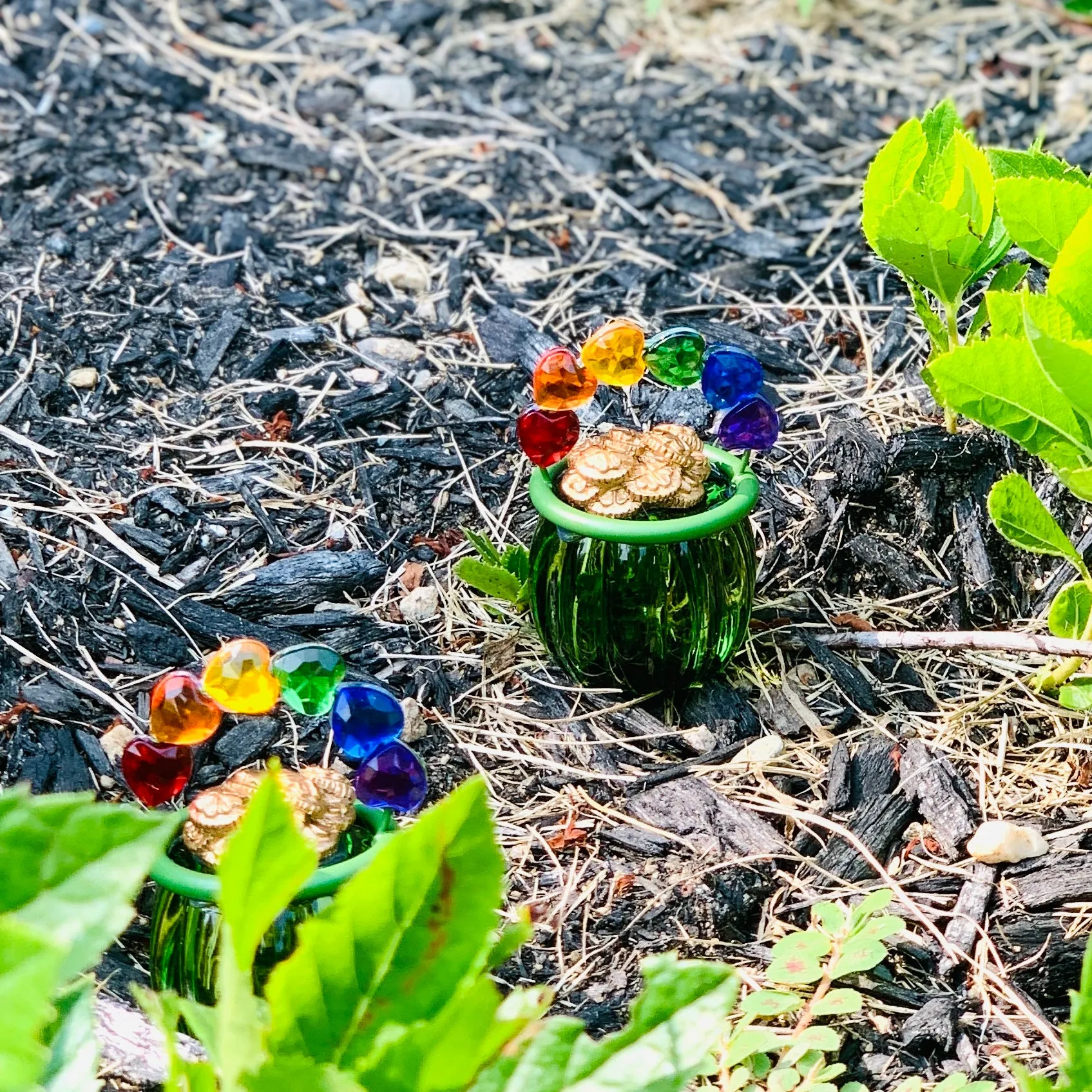 Acrylic Rainbow Lucky Pot of Gold