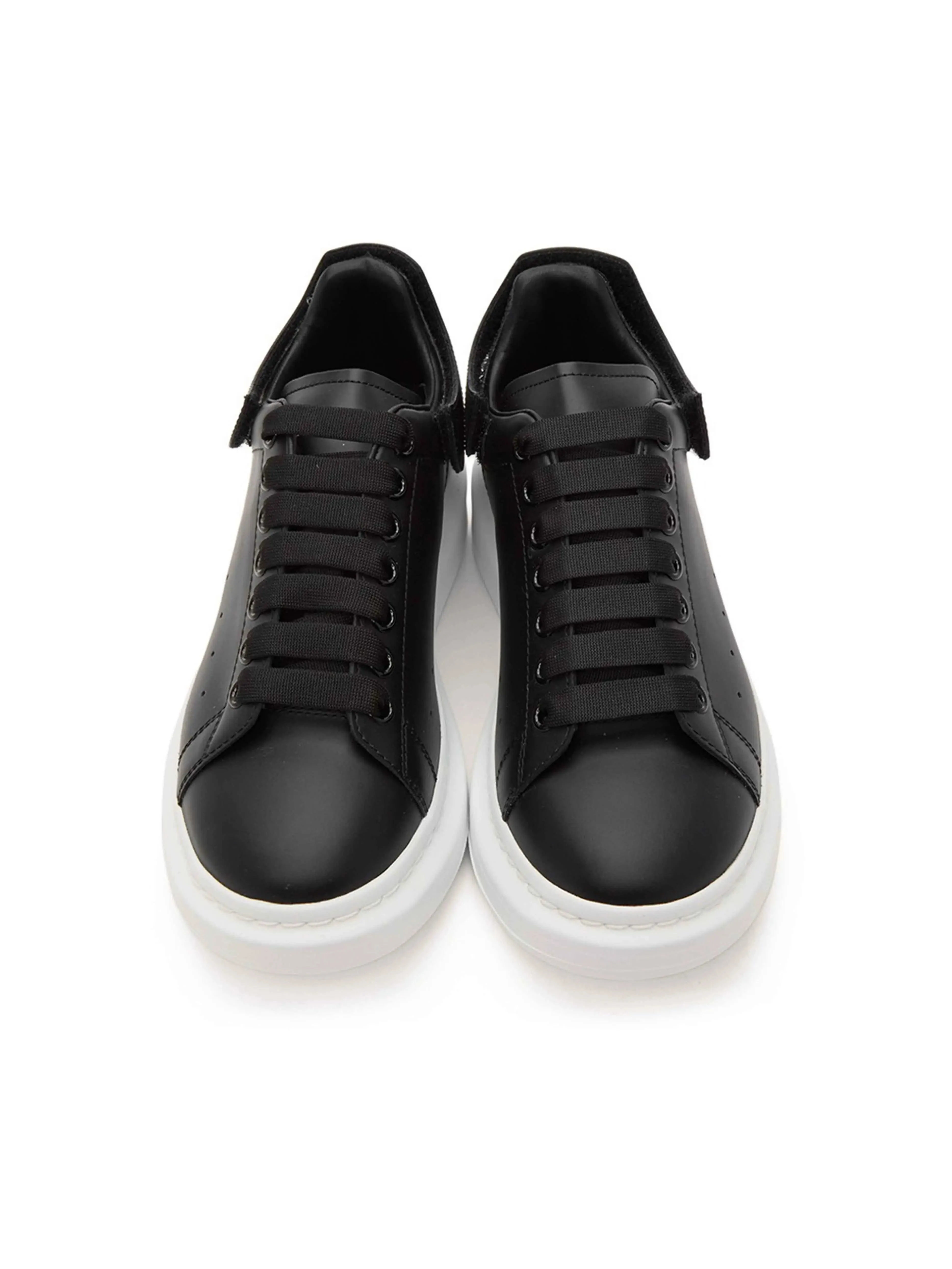 Alexander Mcqueen Oversized Changeable Tab Black Sneakers