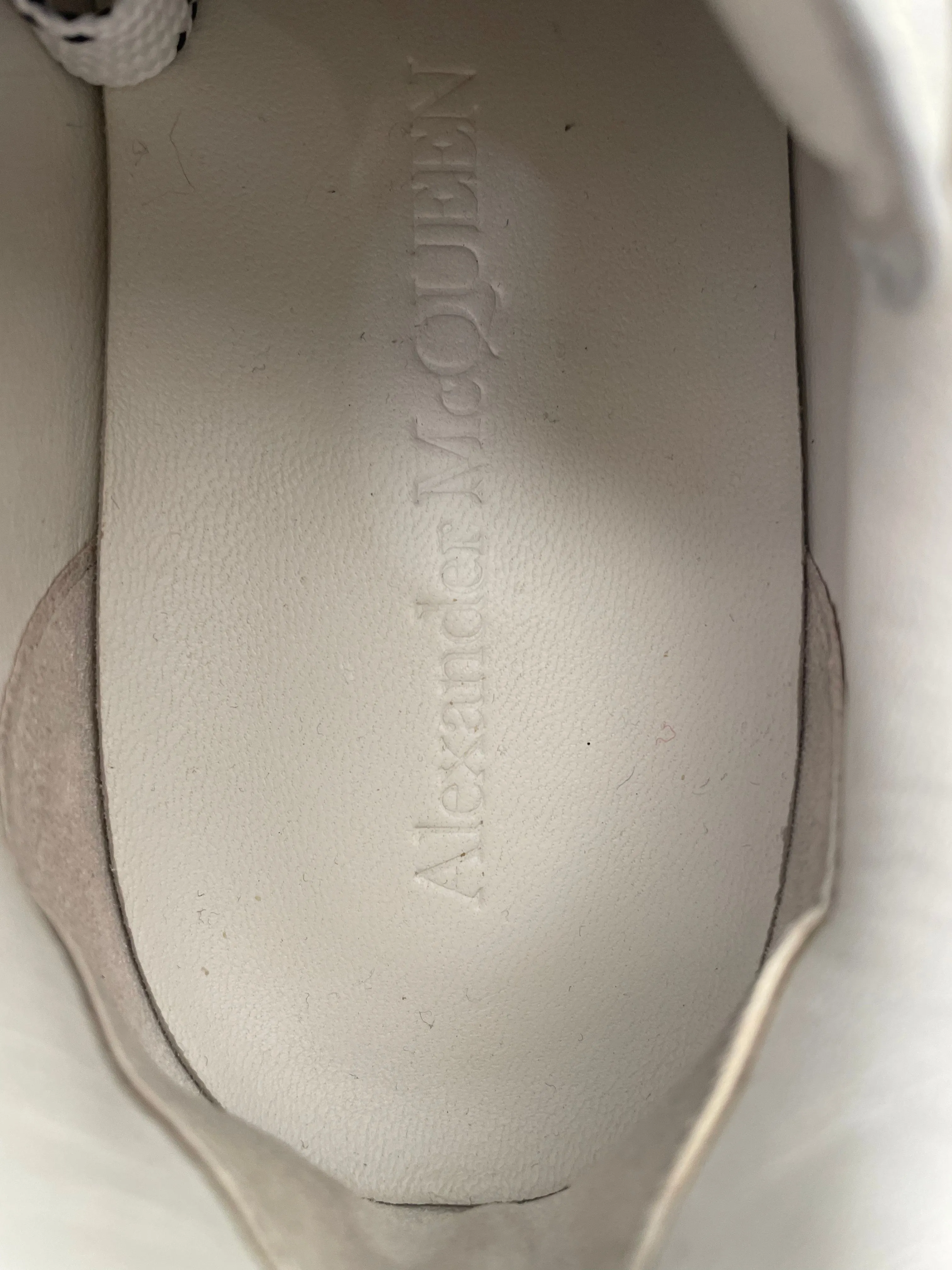 Alexander McQueen/Low-Sneakers/EU 37/Leather/WHT/Court Trainer