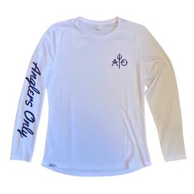 Anglers Only Women's Trident Tech Top - White