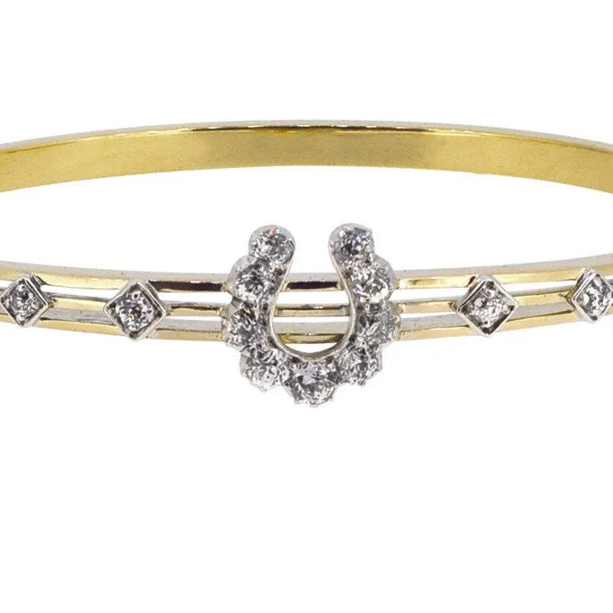 Antique Diamond Horse Shoe Bracelet