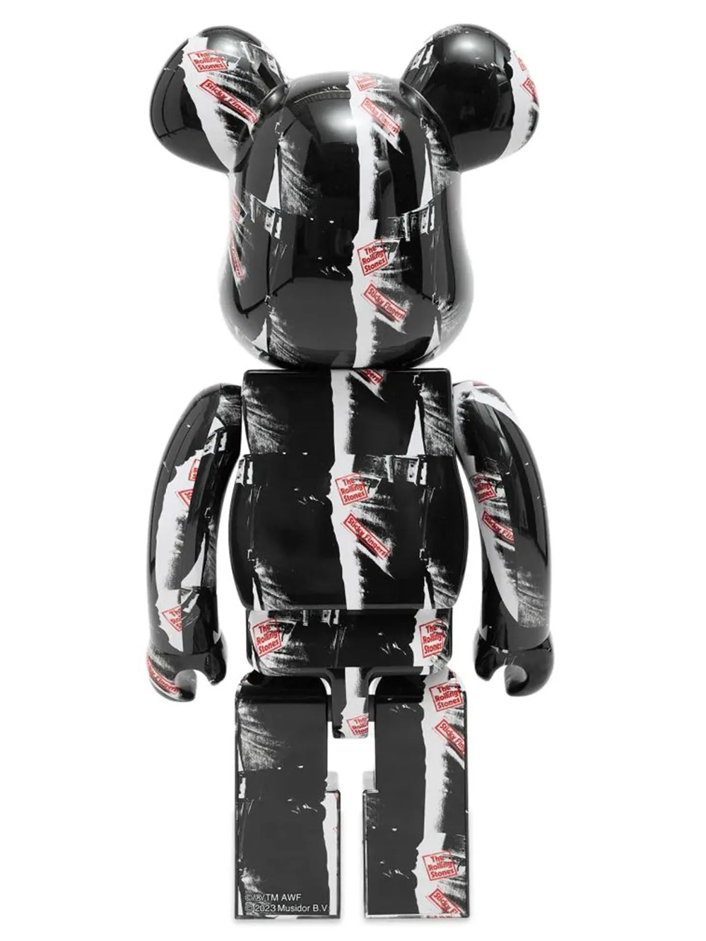 BE@RBRICK 1000% - Andy Warhole The Rolling Stones - Sticky Fingers