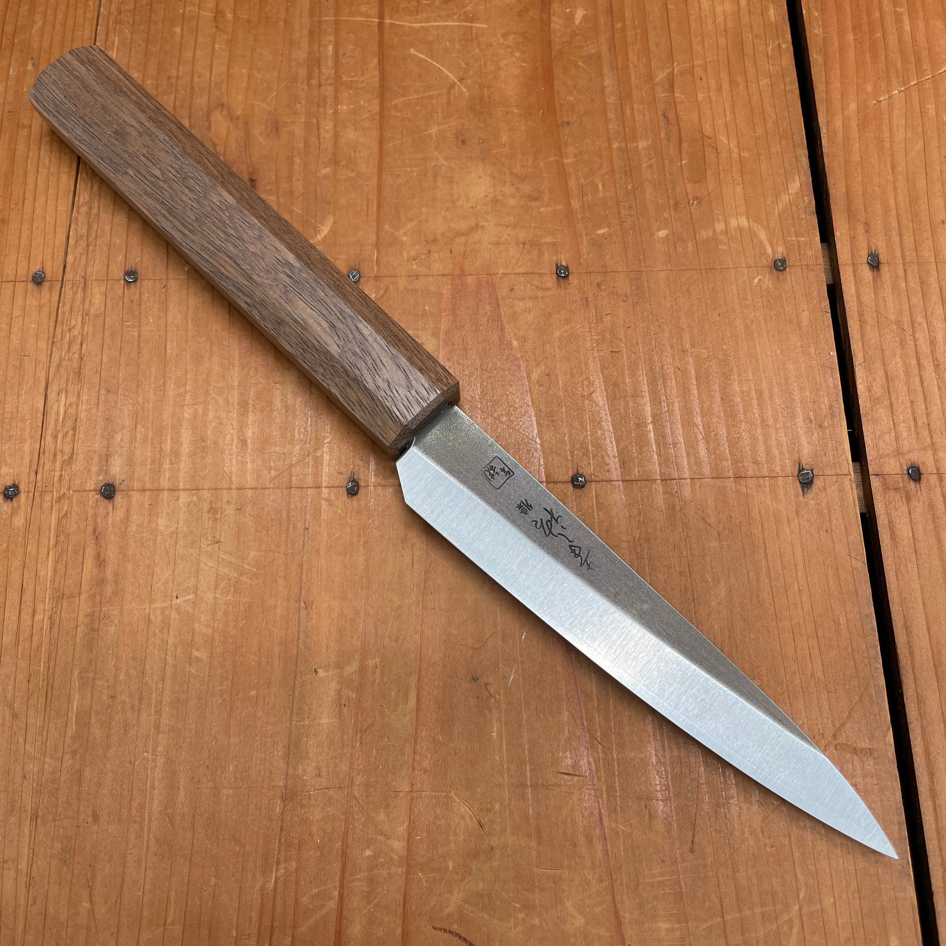 Bernal Cutlery x Konosuke GS  140mm Ko-Sabaki SLD Kurouchi Khii Laurel Handle with Saya