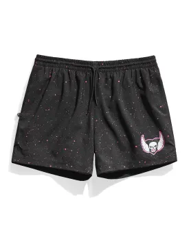 Bret Hart Speckle Black Active Shorts