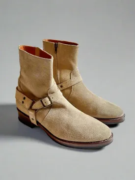 Bright Shoemakers, Harness Boot, Desert Suede (SAMPLE)