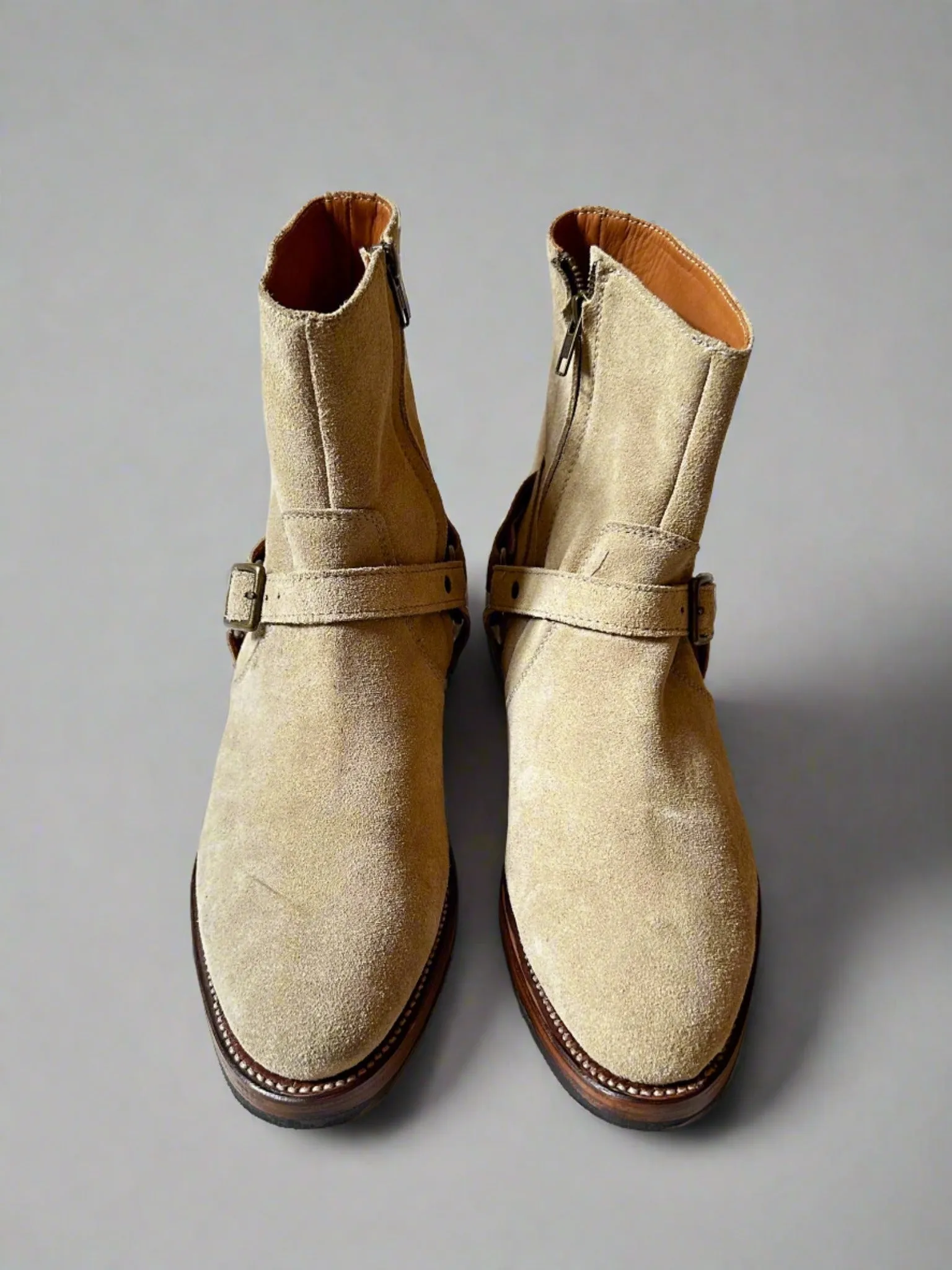 Bright Shoemakers, Harness Boot, Desert Suede (SAMPLE)