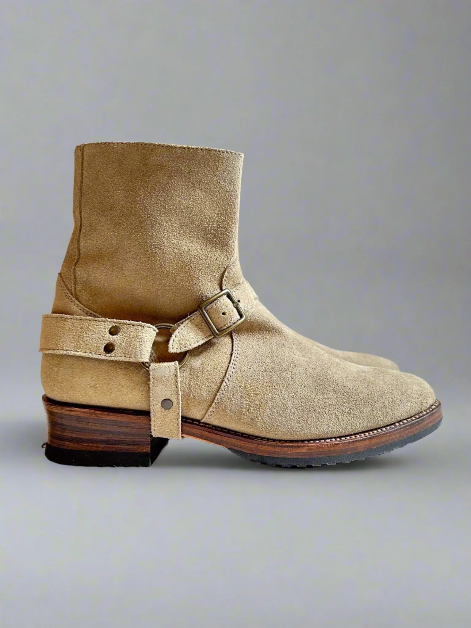 Bright Shoemakers, Harness Boot, Desert Suede (SAMPLE)