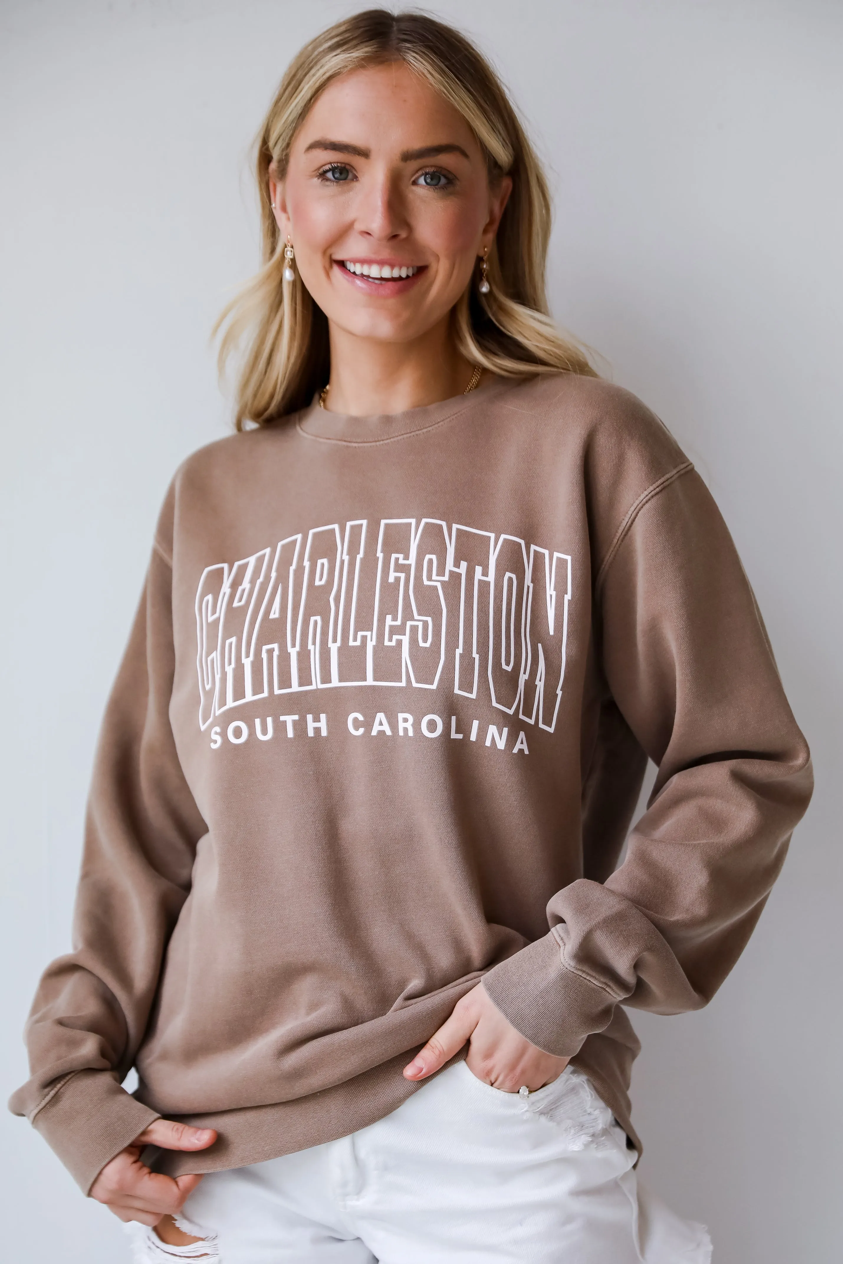 Brown Charleston South Carolina Sweatshirt