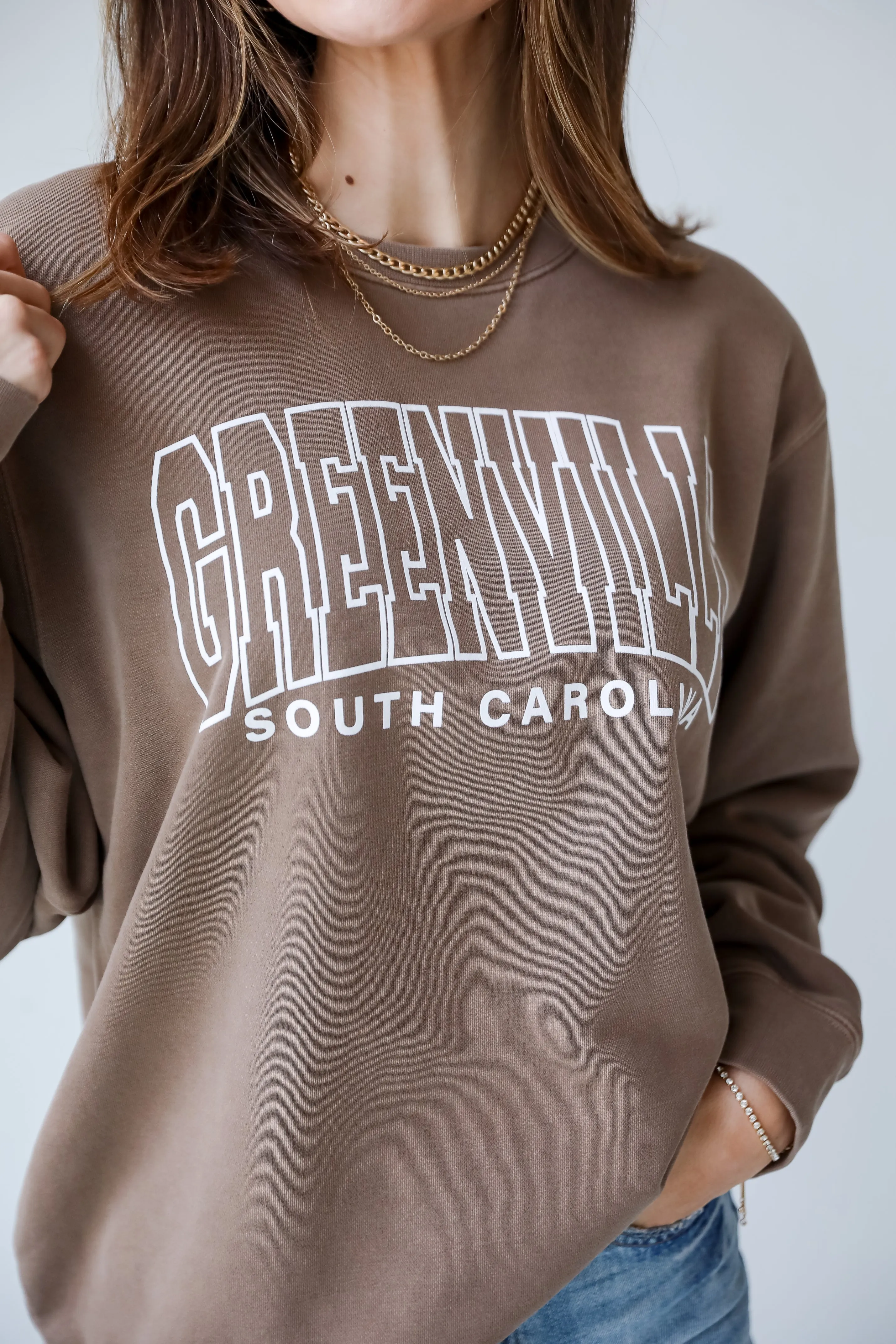 Brown Greenville South Carolina Sweatshirt