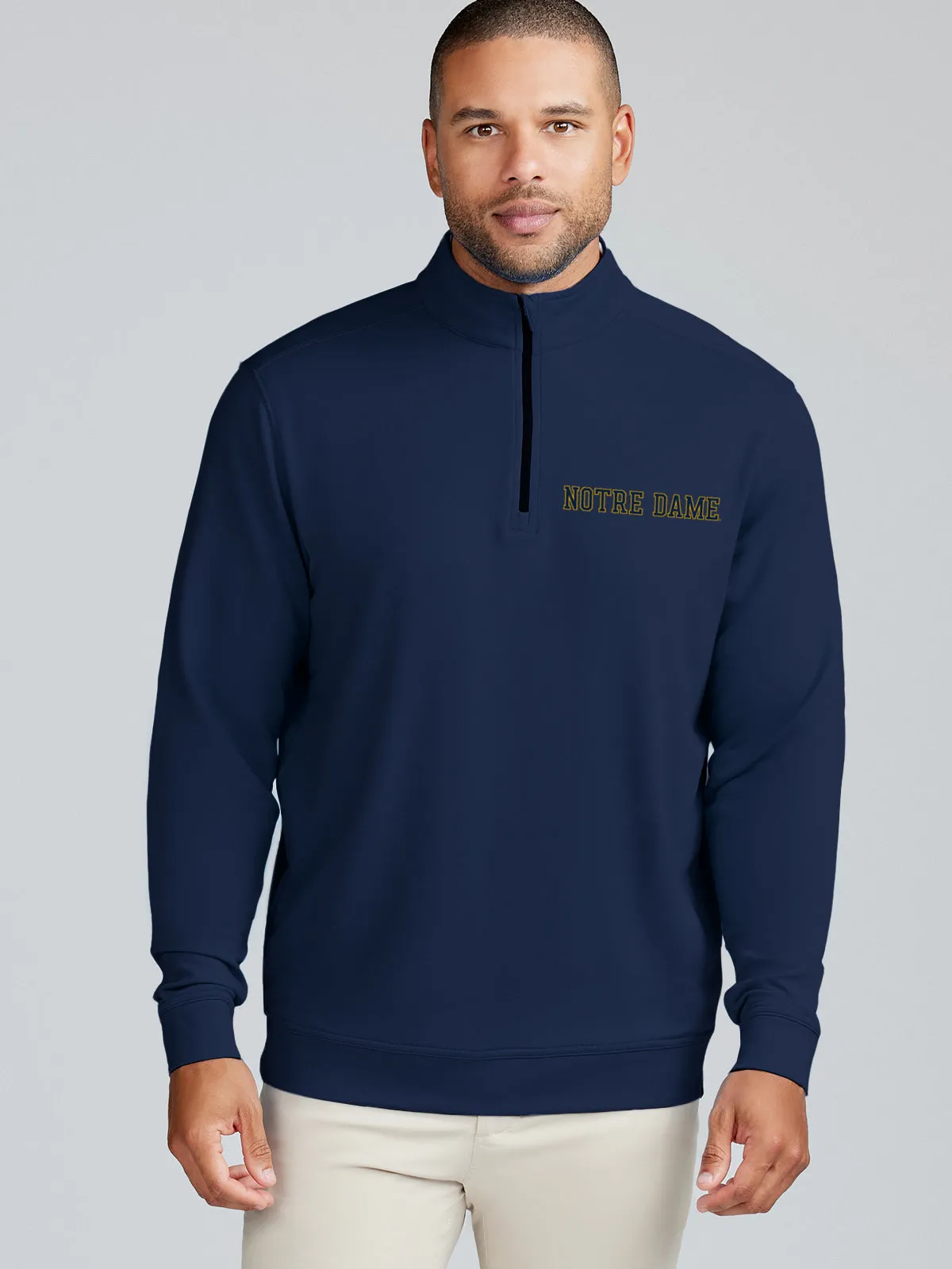 Cloud French Terry Quarter Zip - Notre Dame