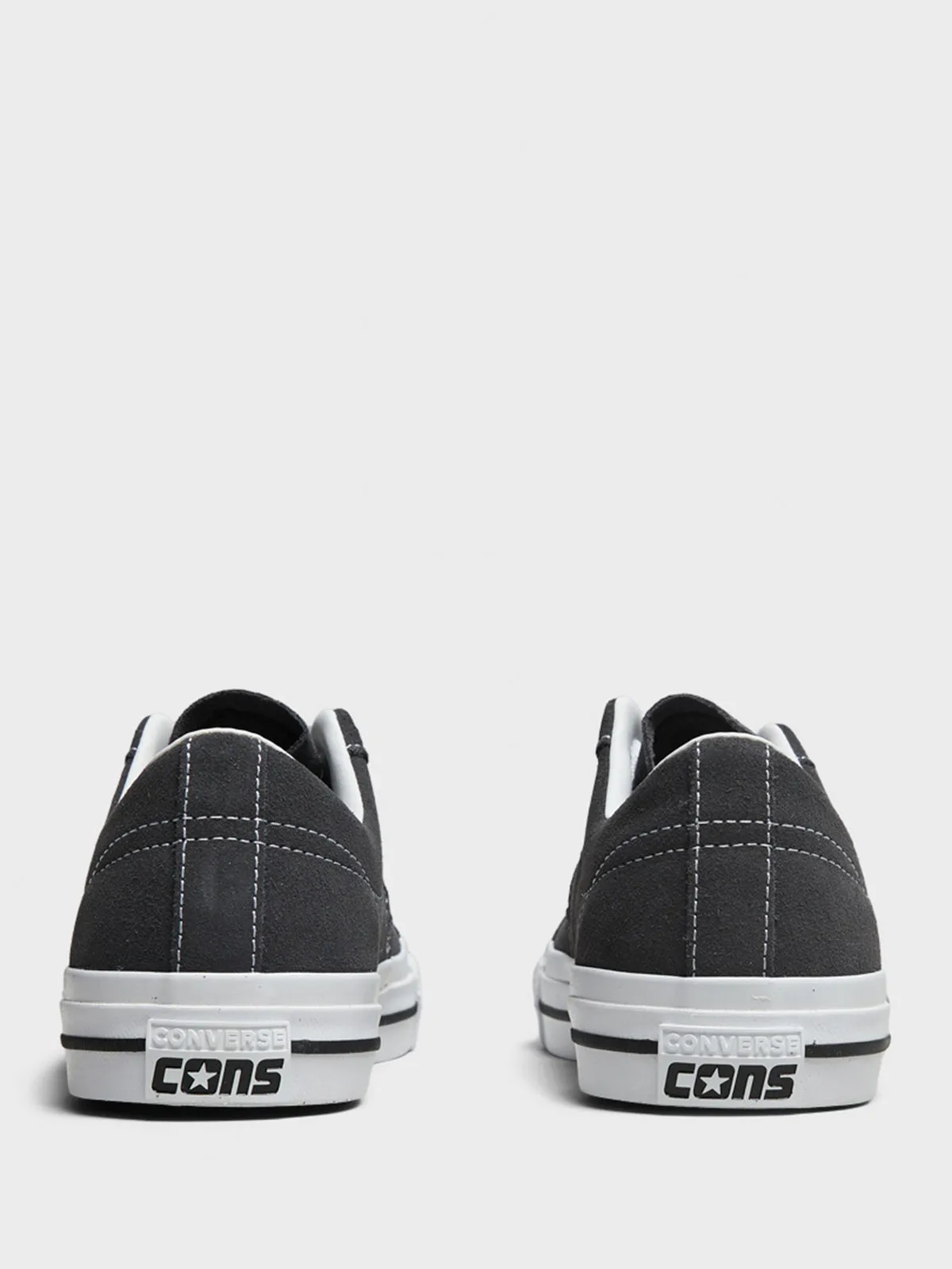 Cons One Star Pro Suede Sneakers in Dark Matter/White/Black