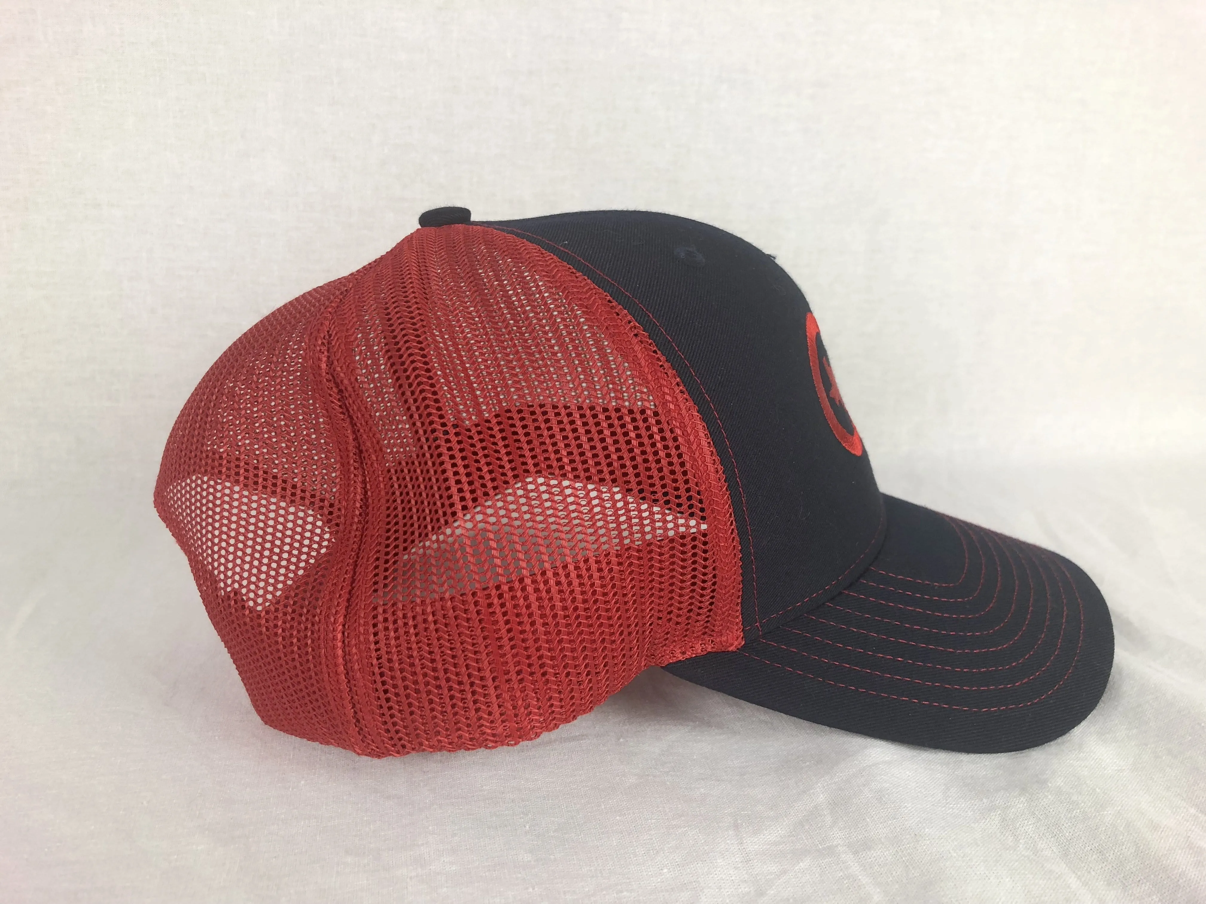 CR Navy and Red Mesh Back Hat