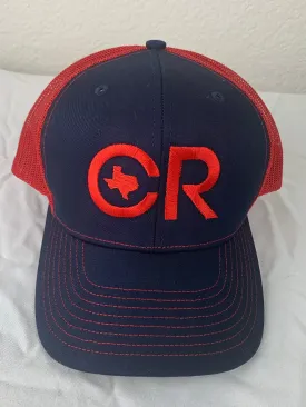 CR Navy and Red Mesh Back Hat