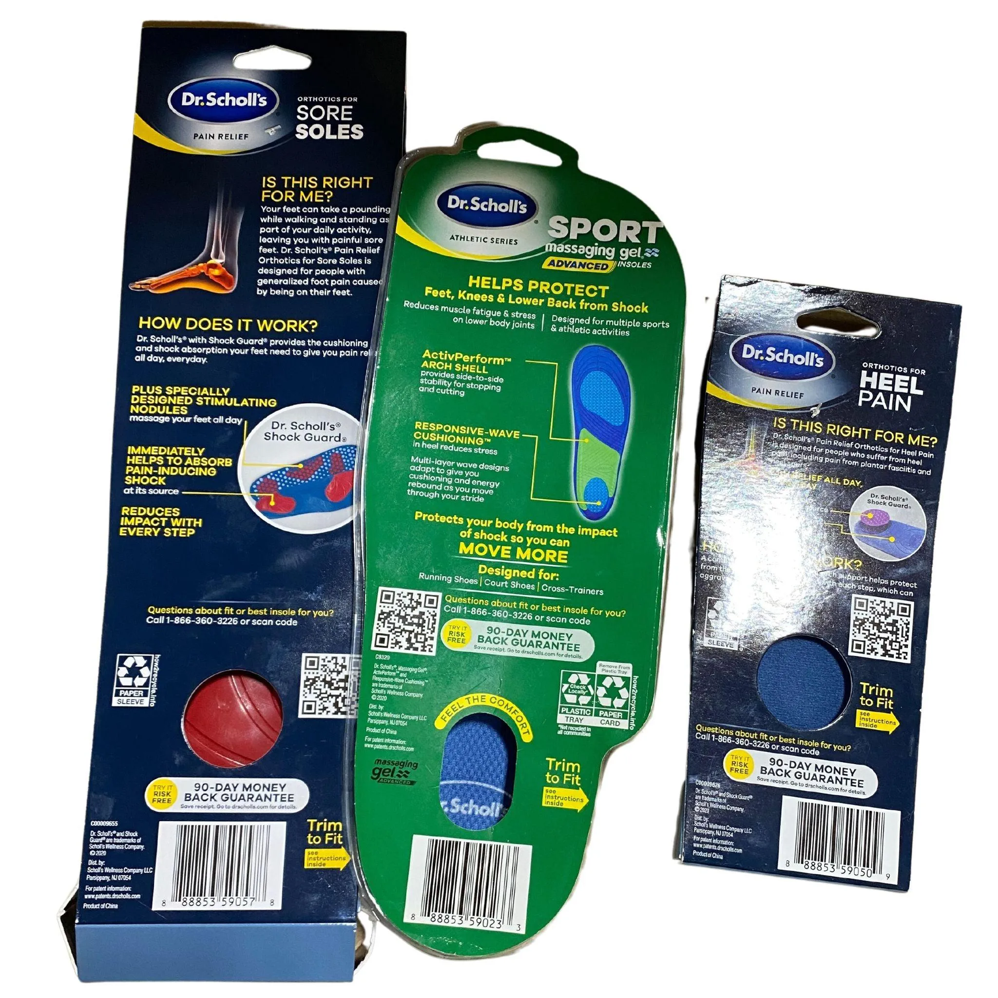 Dr. Scholl's Mix of Insoles (50 Pcs Lot)