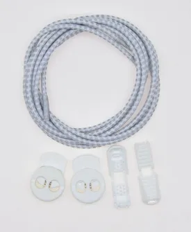 Elastic Lock Laces - White/3M Reflective - Performance Range