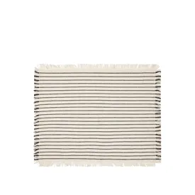 Elouise Placemats - Off White/Black, Set of 2