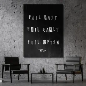 Fail Fast. Fail Early. Fail Often.