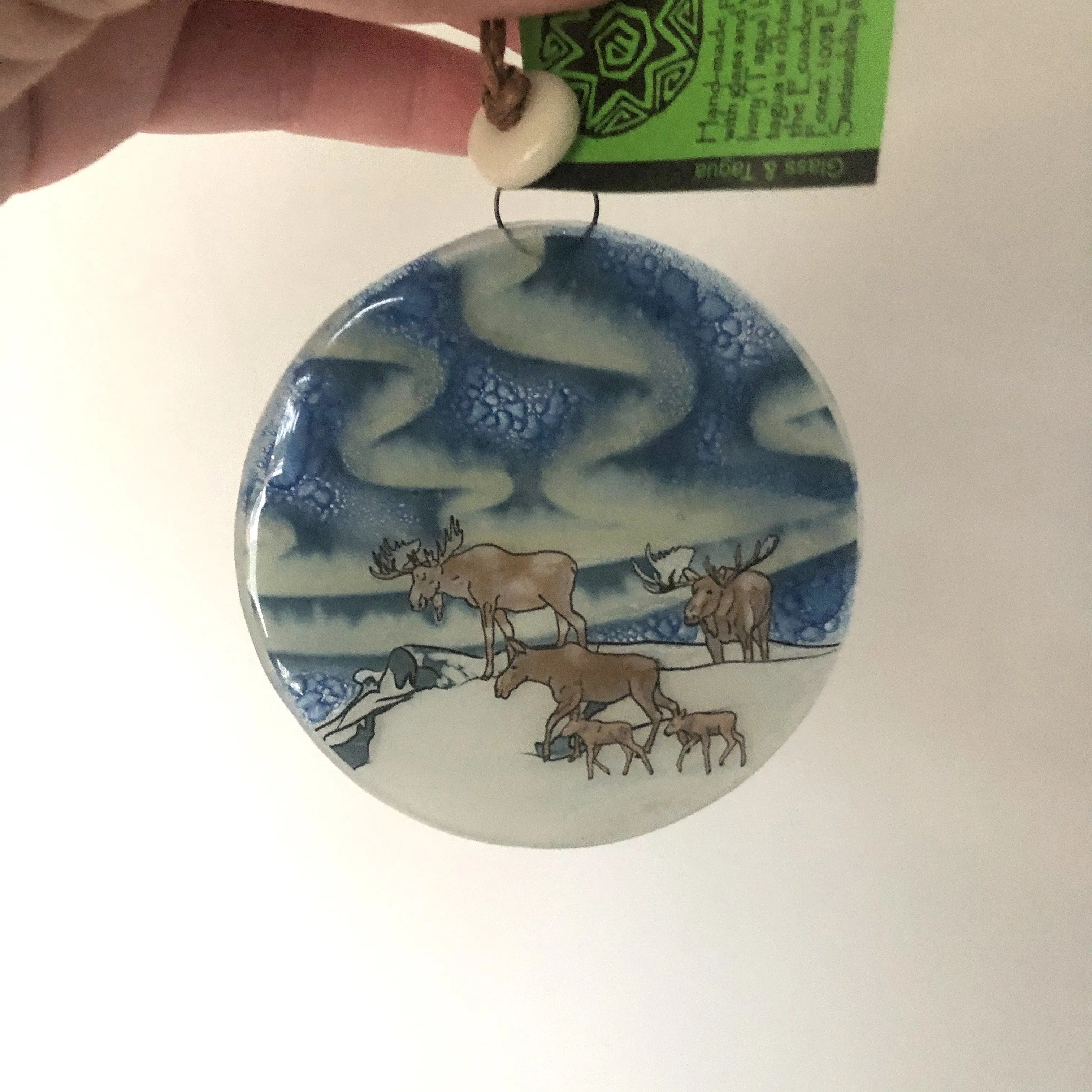 Fair Trade Ornament 41 Moose Family