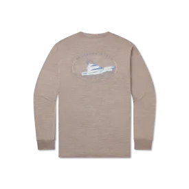 FieldTec™ Heathered Tee - Deepsea -  Long Sleeve