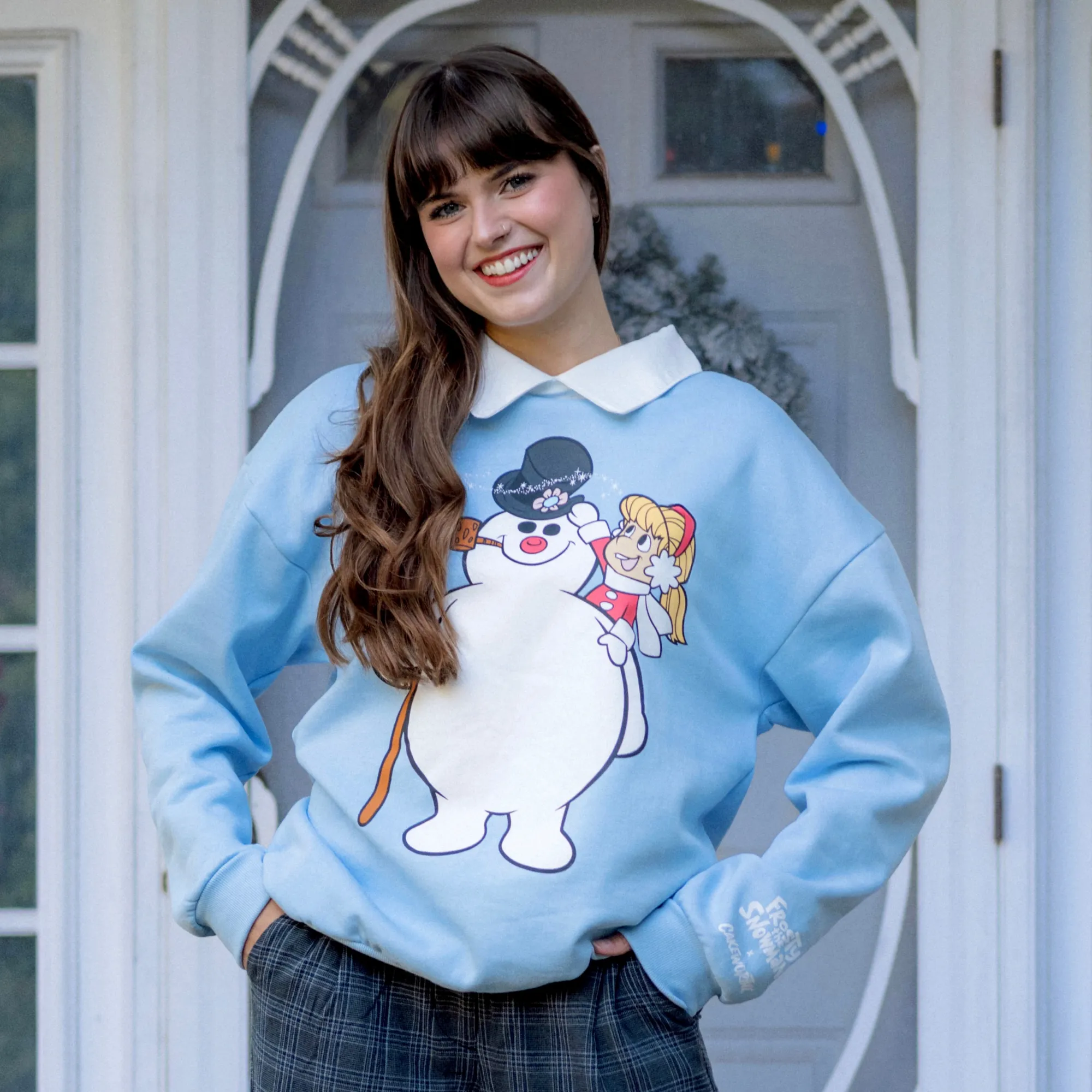 Frosty the Snowman Collared Crewneck