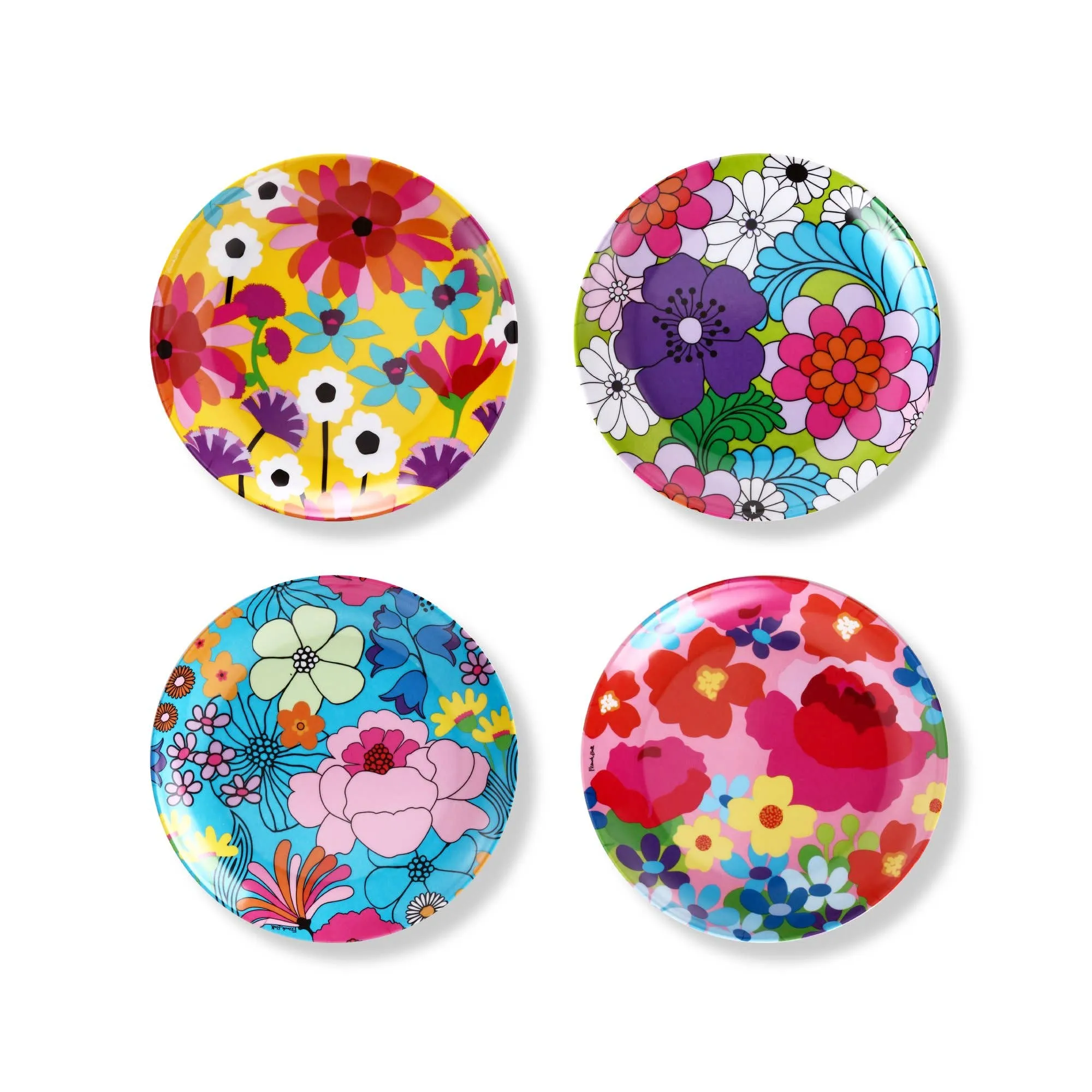 Garden Florals 9" Salad Plate Set