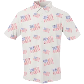 Golf Flag Men's Polo