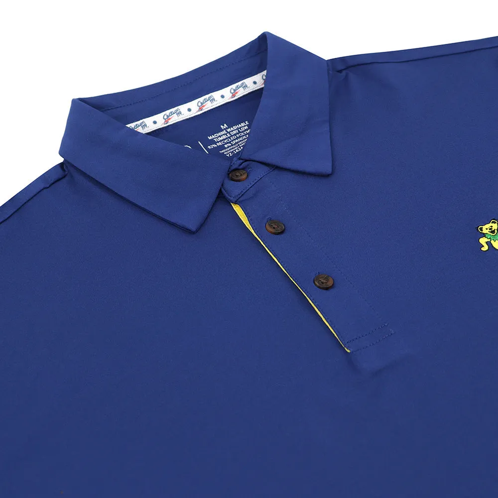 Grateful Dead | Performance Polo |  Navy Bear