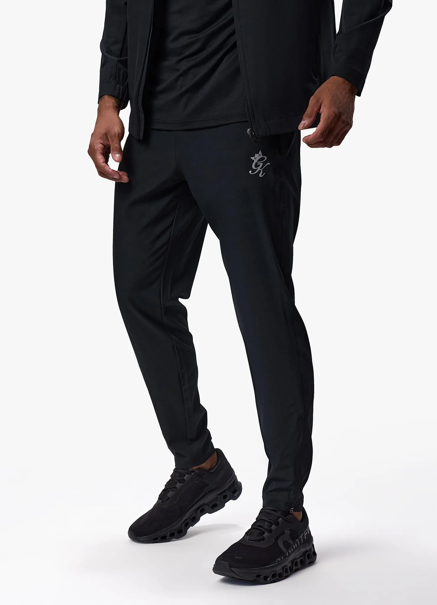 Gym King Flex Woven Tracksuit Bottom - Black