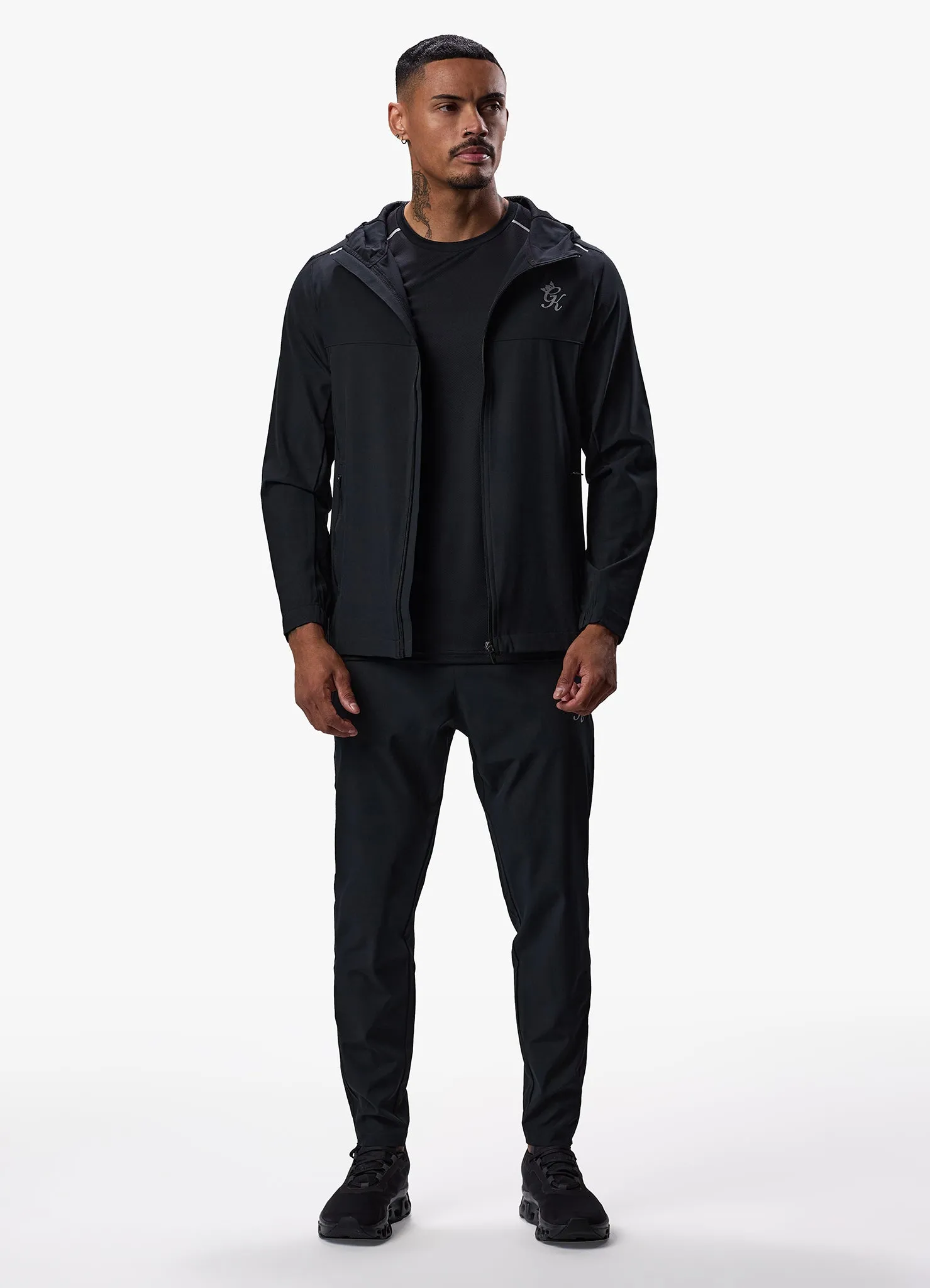 Gym King Flex Woven Tracksuit Bottom - Black