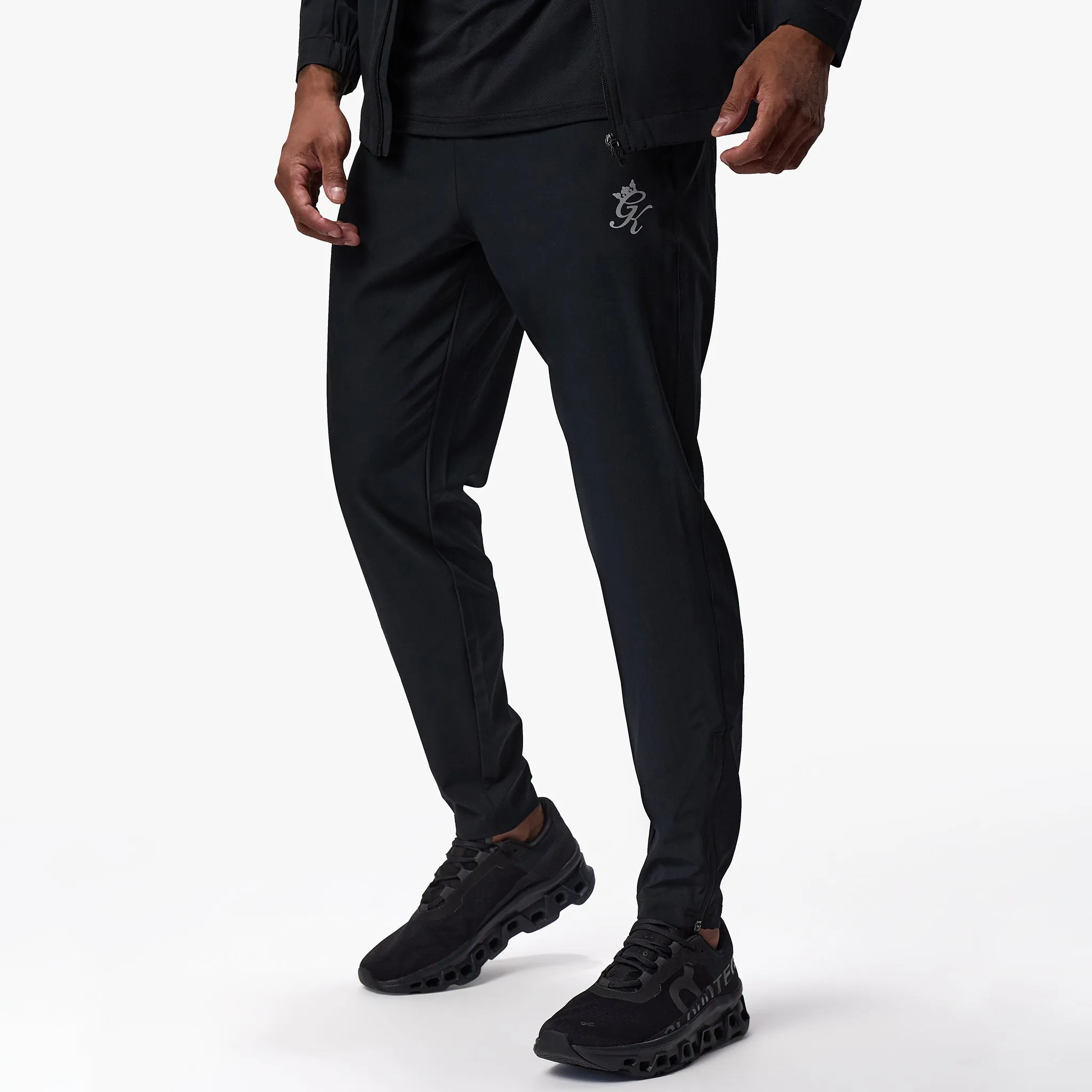 Gym King Flex Woven Tracksuit Bottom - Black