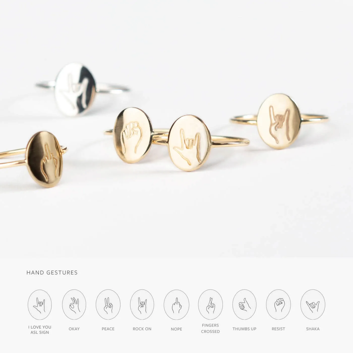 Hand Gestures Ring