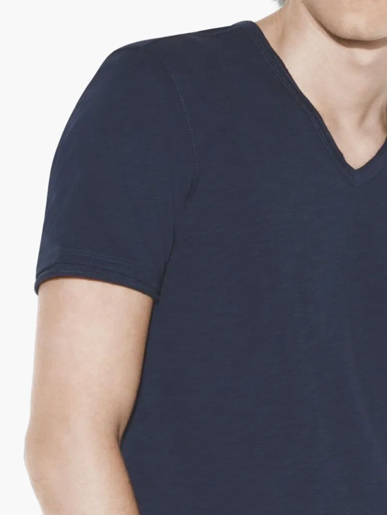 John Varvatos The Short Sleeve Raw Edge V-Neck Tee