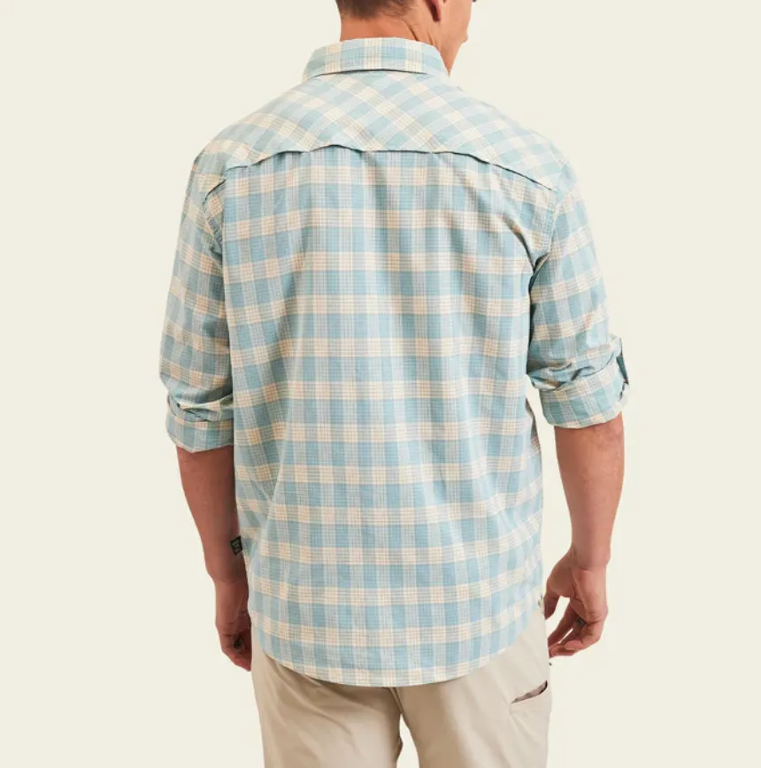 Matagorda LS Shirt Landon Plaid Summer Sky