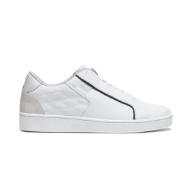 Men's Adelaide Lux White Black Leather Sneakers 02723-009