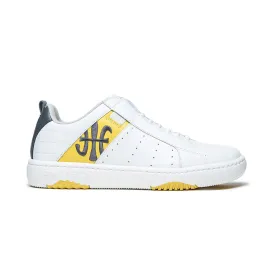 Men's Icon 2.0 White Yellow Leather Sneakers 06512-038