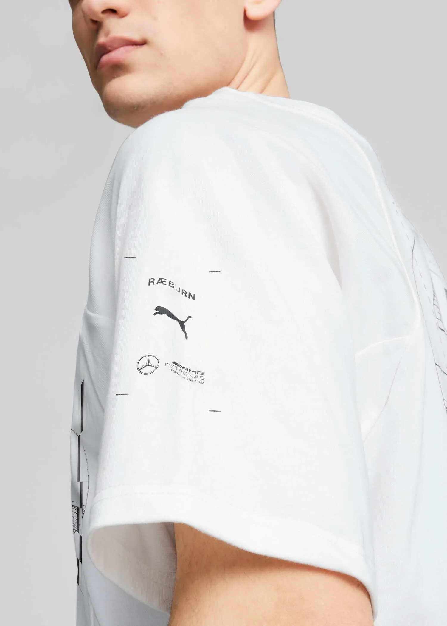 Mercedes-AMG F1 x PUMA x RÆBURN Drivers Tee "44" PUMA White