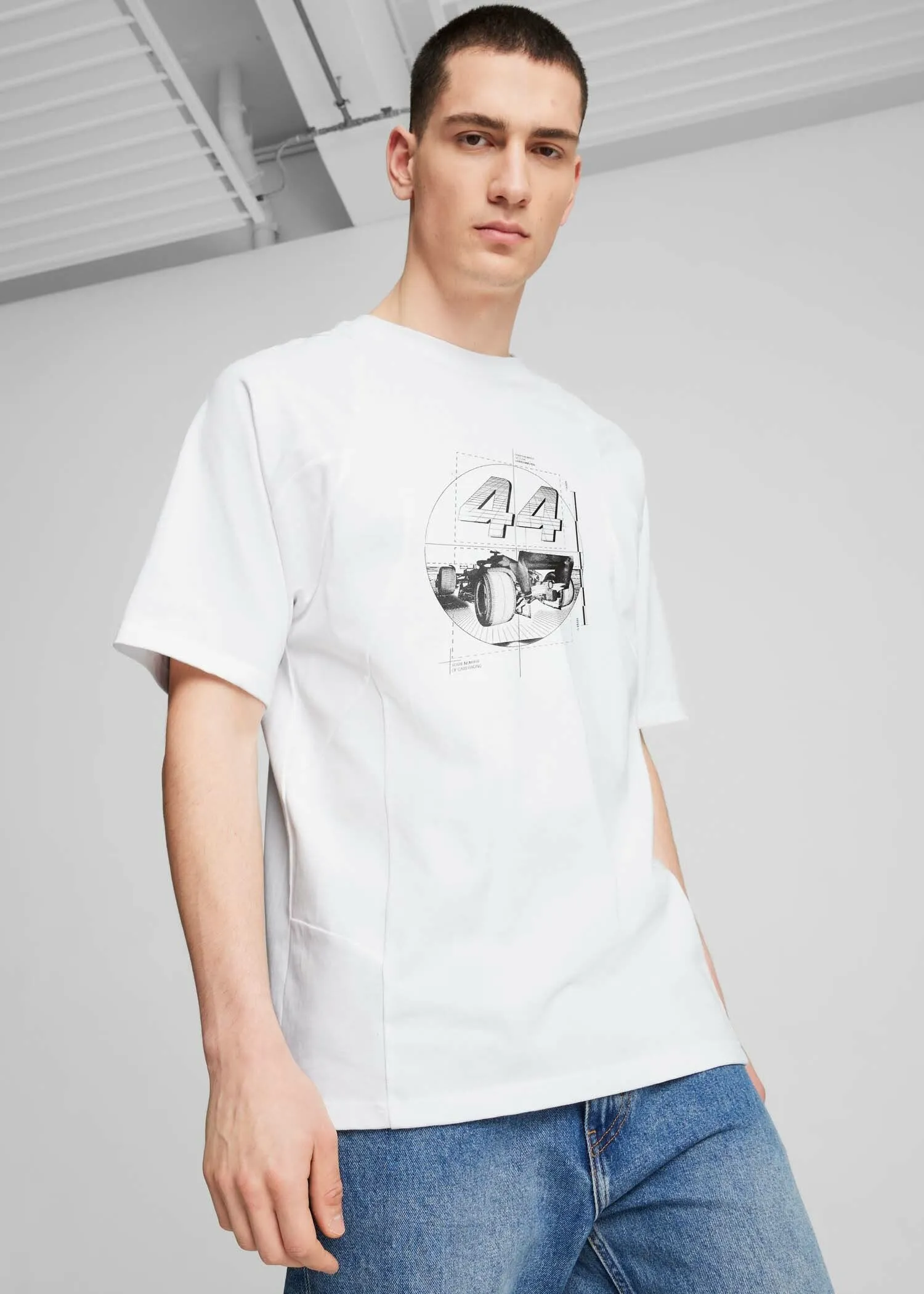 Mercedes-AMG F1 x PUMA x RÆBURN Drivers Tee "44" PUMA White