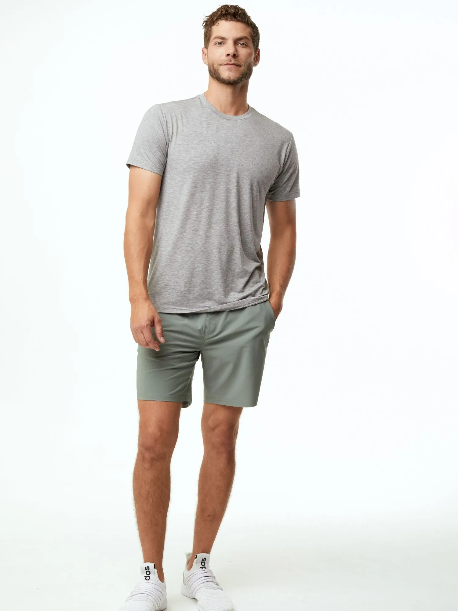 Mercury Green Stretch Performance Shorts