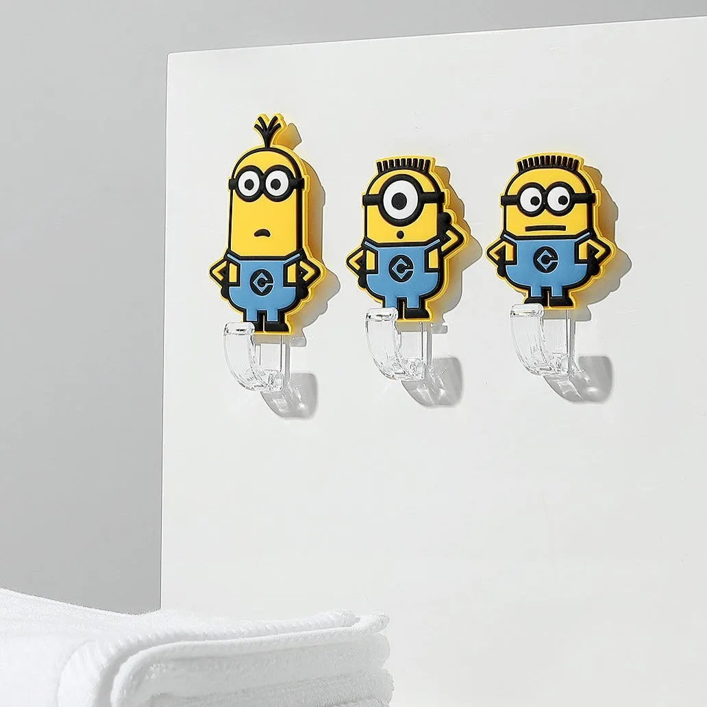 MINISO Minions Collection Foreign Shaped PVC Soft Rubber Hook (3pcs)