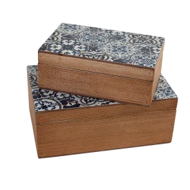 Mosaic Resin Timber Trinket Box