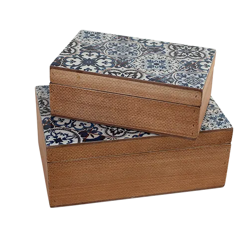 Mosaic Resin Timber Trinket Box