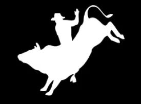 "Bull Rider 3" High Performance Vinyl Decal