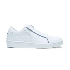 Women's Adelaide Lux White Blue Leather Sneakers 92713-005