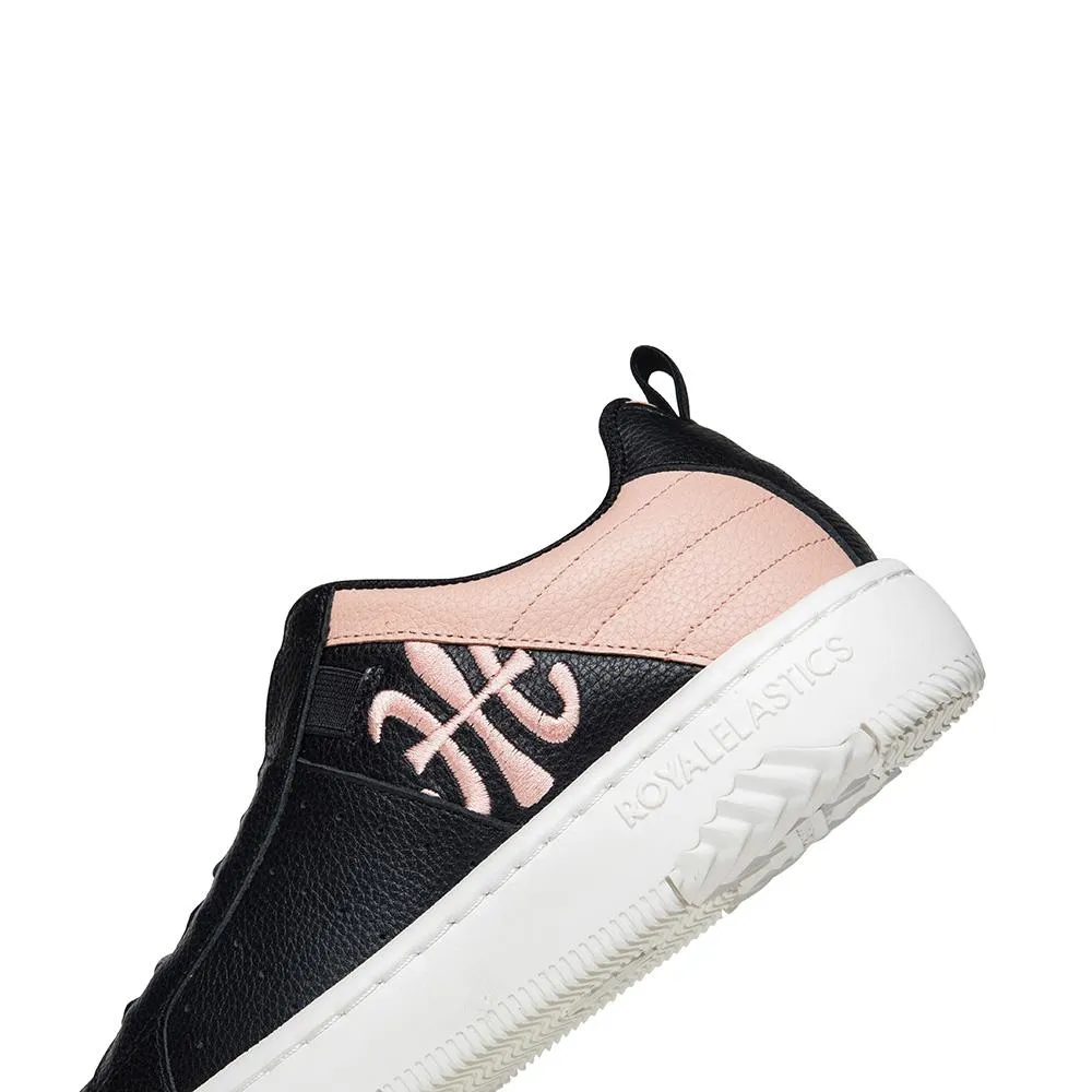 Women's Icon 2.0 Pink Black Logo Leather Sneakers 96512-991