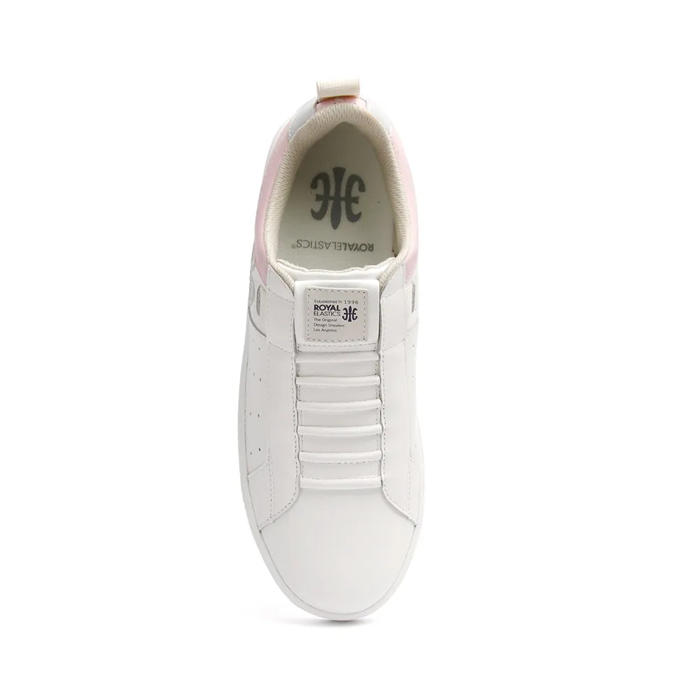 Women's Icon Manhood White Pink Gray Leather Sneakers 92093-066