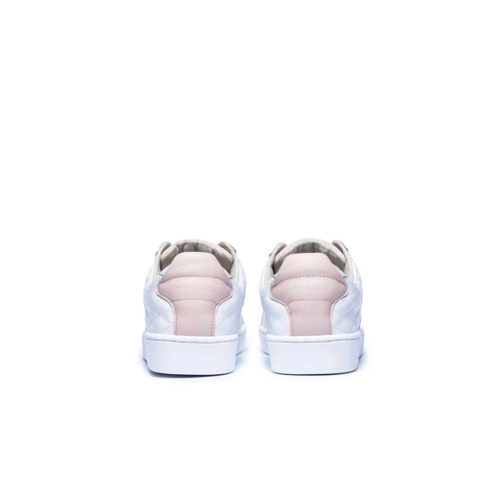 Women's Icon SBI White Pink Leather Sneakers 92502-016